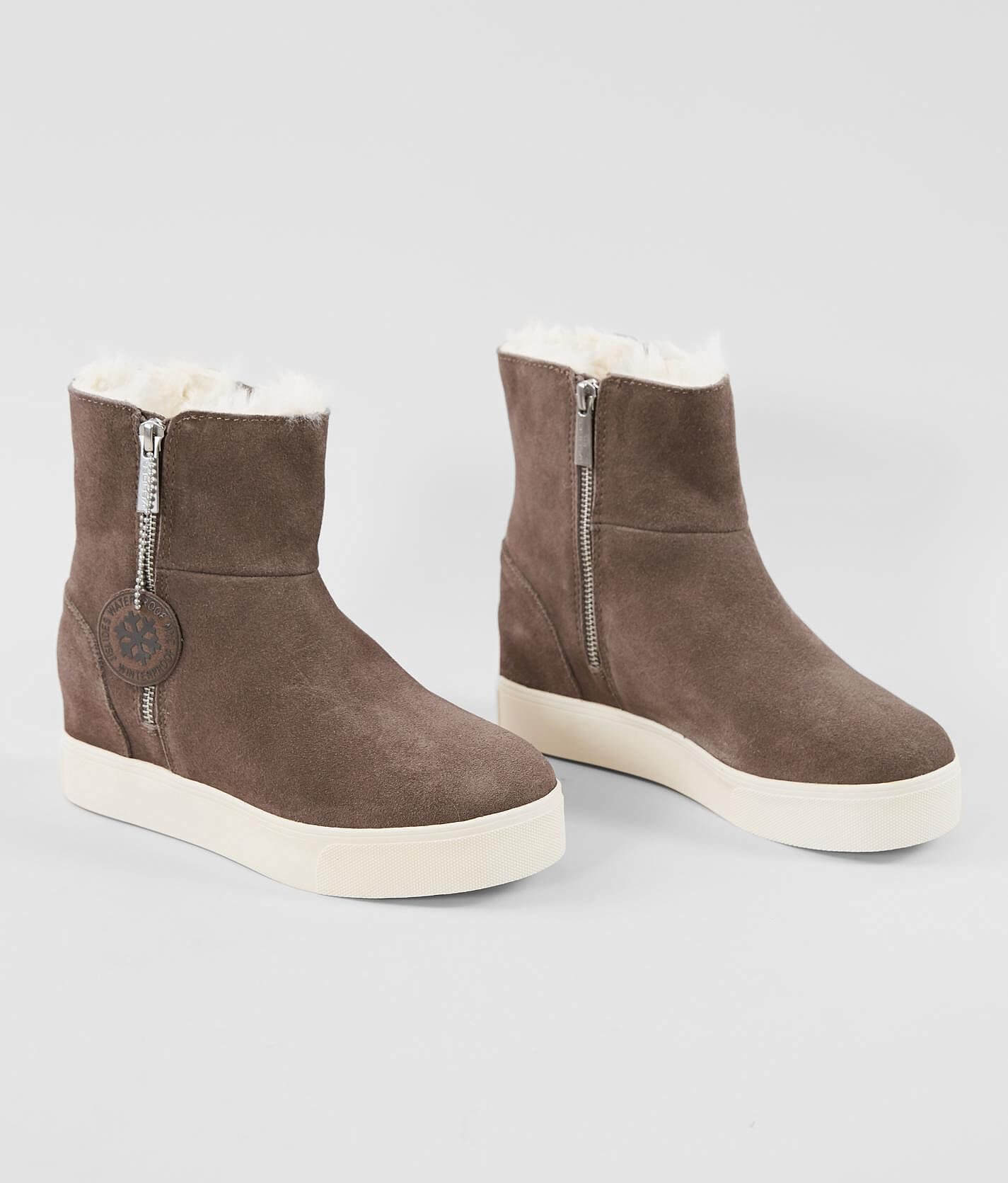 J/Slides Wallace Waterproof Suede Wedge Boot - Women's Shoes in