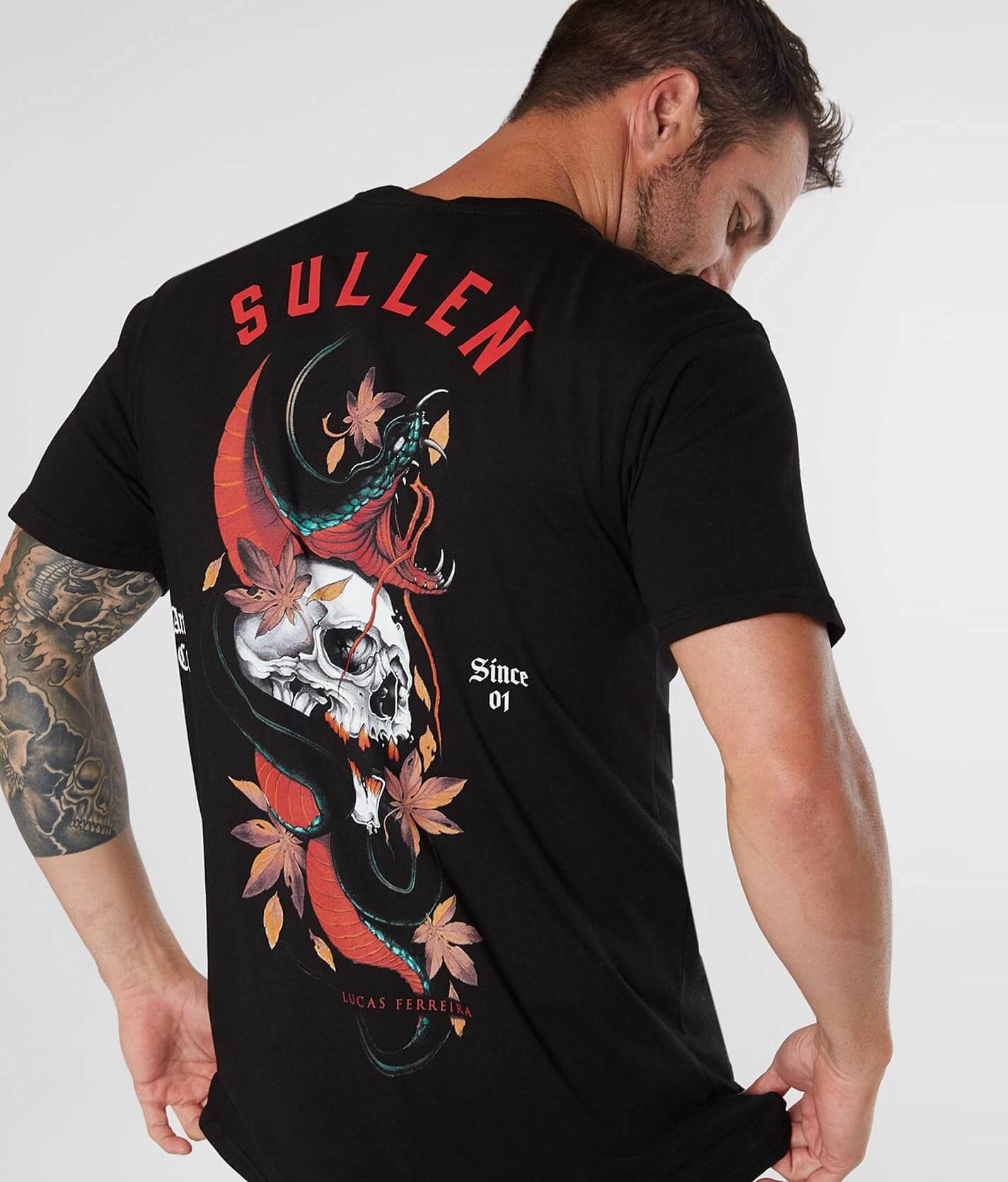 Sullen Ferreira T-Shirt - Men's T-Shirts in Jet Black | Buckle, image size:1425x1671