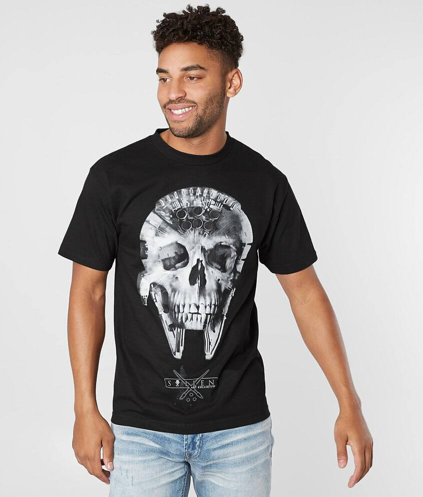 Sullen Solo Skull T-Shirt - Men's T-Shirts in Black | Buckle