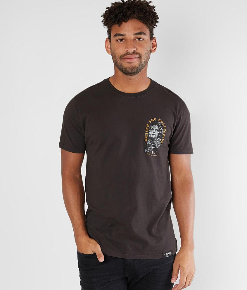 Sullen Chapel T-Shirt - Men's T-Shirts in Antique Black | Buckle