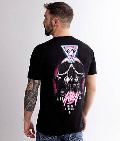 Sullen Black Sanchez T-Shirt BACK