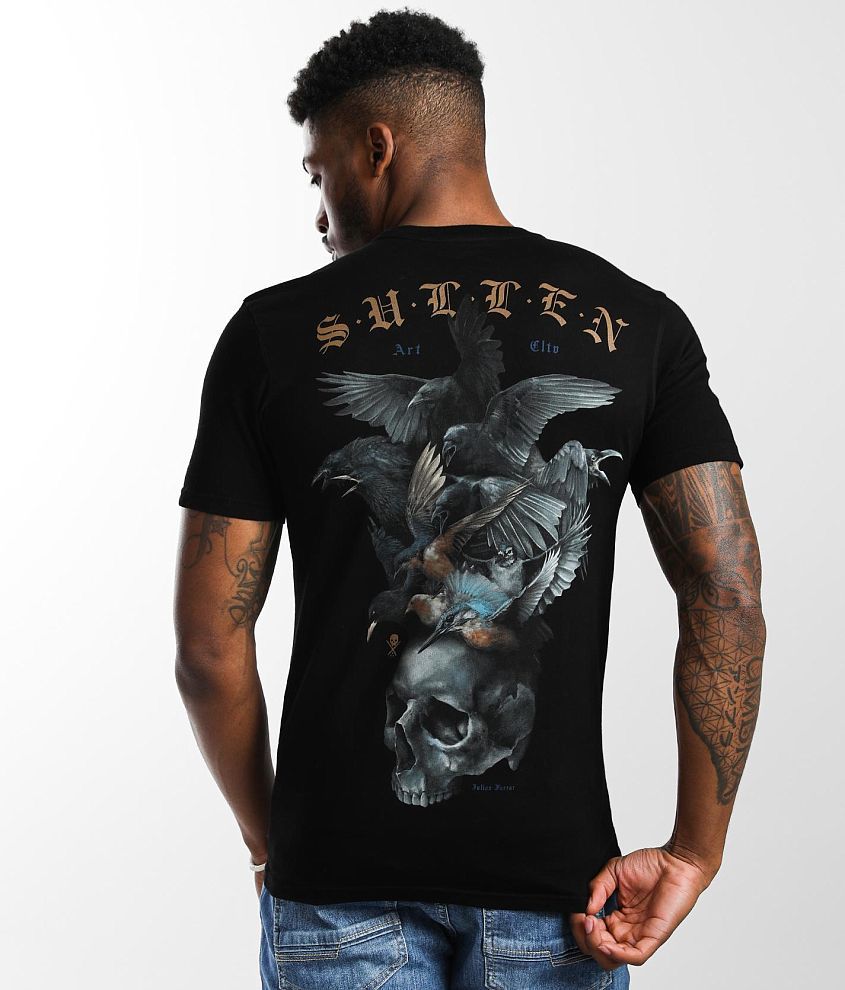Sullen Flocked T-Shirt front view