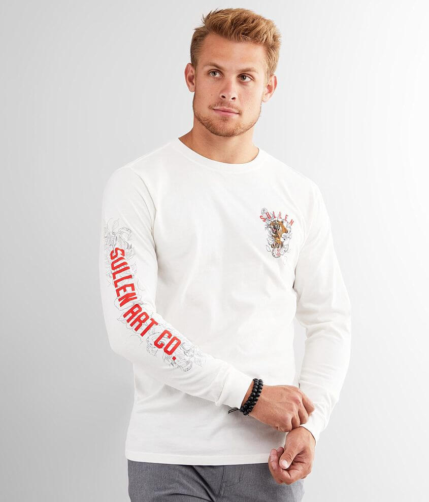 LONG SLEEVE TIGER T-SHIRT WHITE | Bodega