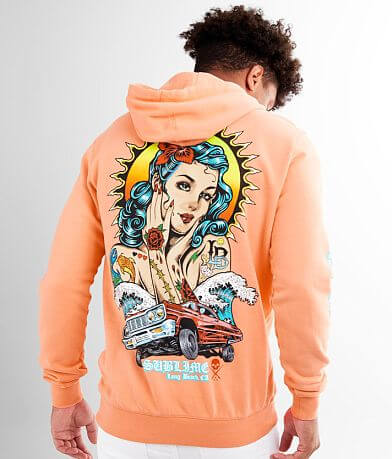 Sullen Ruca Sublime Band Hooded Sweatshirt back view