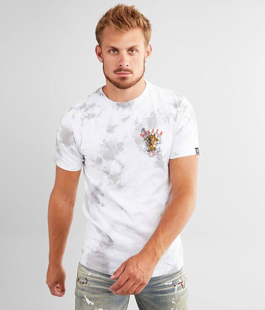 Sullen Ousley Tiger T-Shirt - Men's T-Shirts in White Light Grey ...