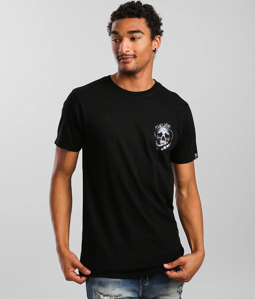 Sullen Muntab Skull T-shirt - Men's T-shirts In Jet Black 