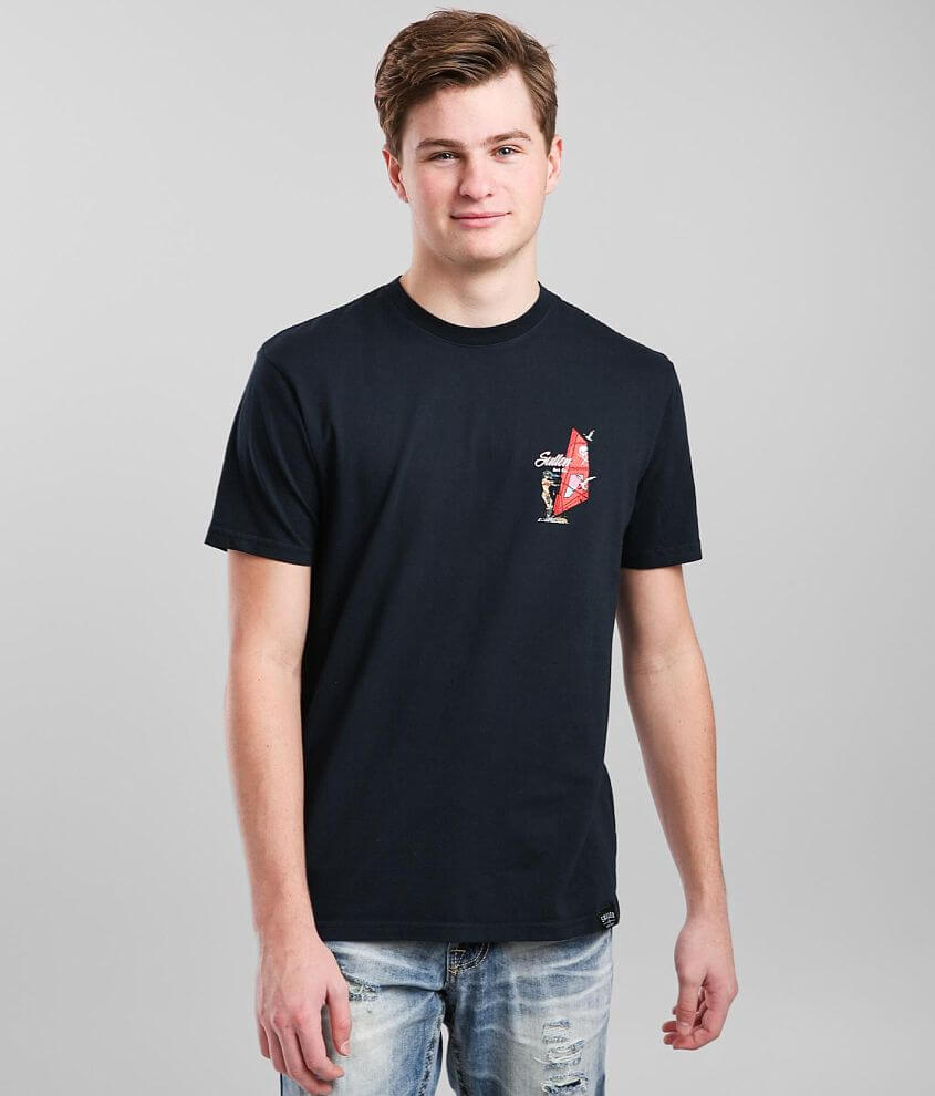 Sullen Worlds End T-Shirt - Men's T-Shirts in Navy | Buckle