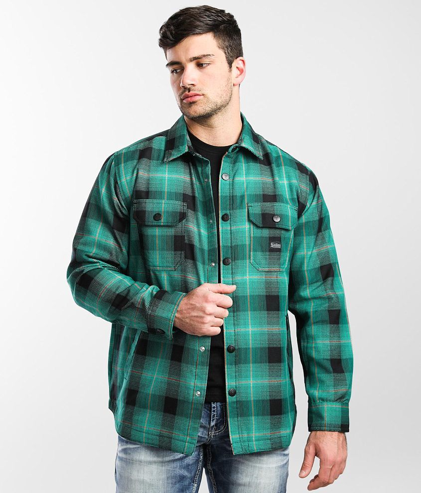 Sullen Sunset Flannel Shacket - Men's Coats/Jackets in Neptune