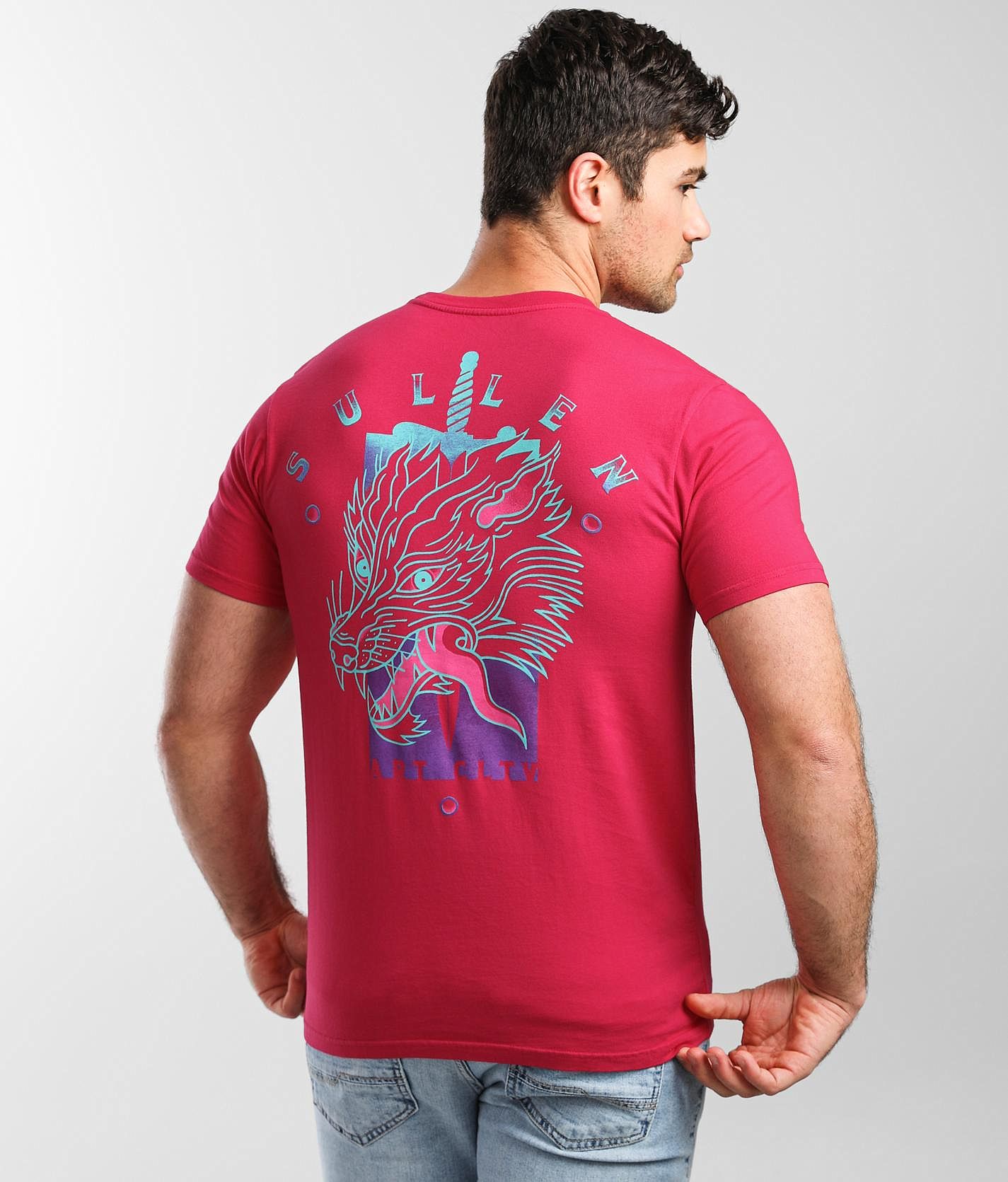 Sullen Halfmoon T-Shirt - Men's T-Shirts in Pink Peacock