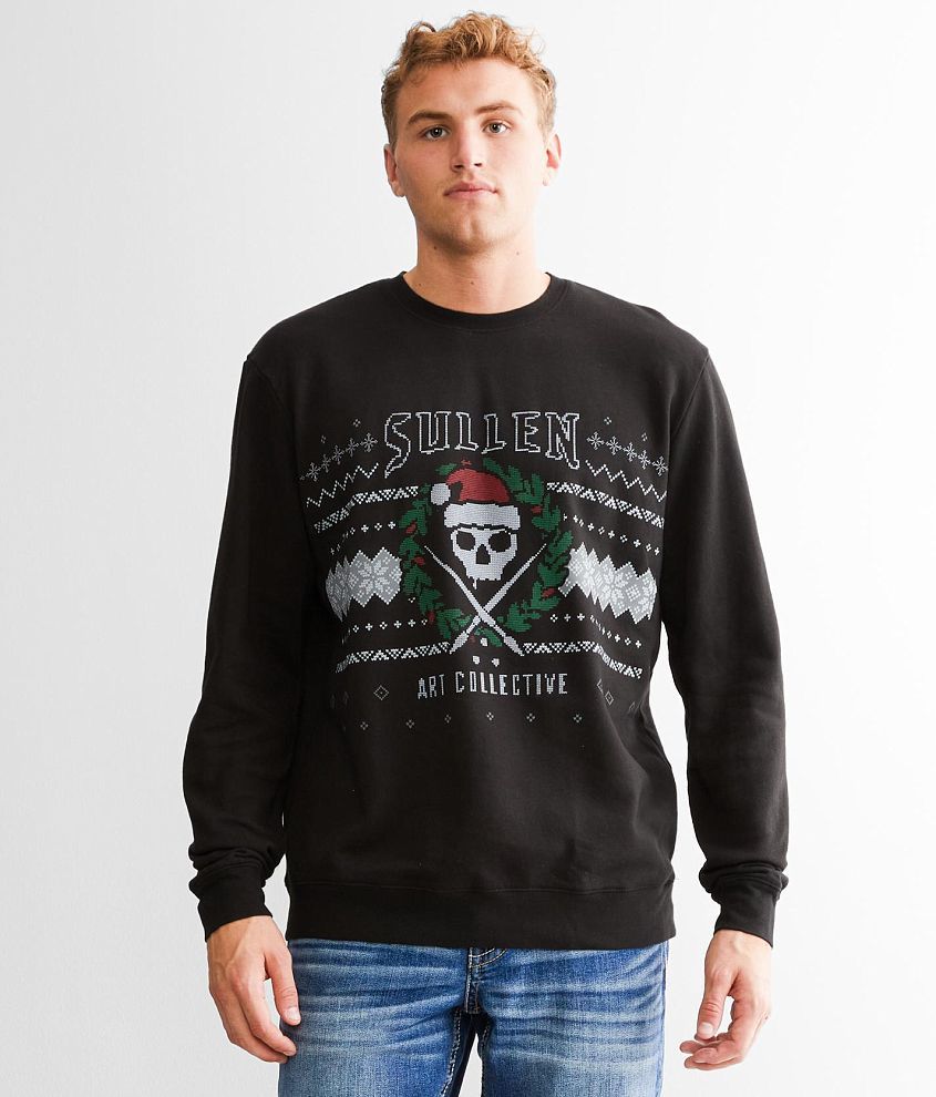 Sullen Christmas Crew Pullover front view