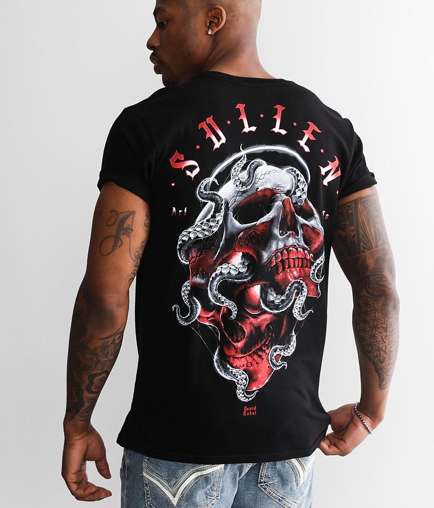 Sullen Duality T-Shirt - Men's T-Shirts in Jet Black | Buckle