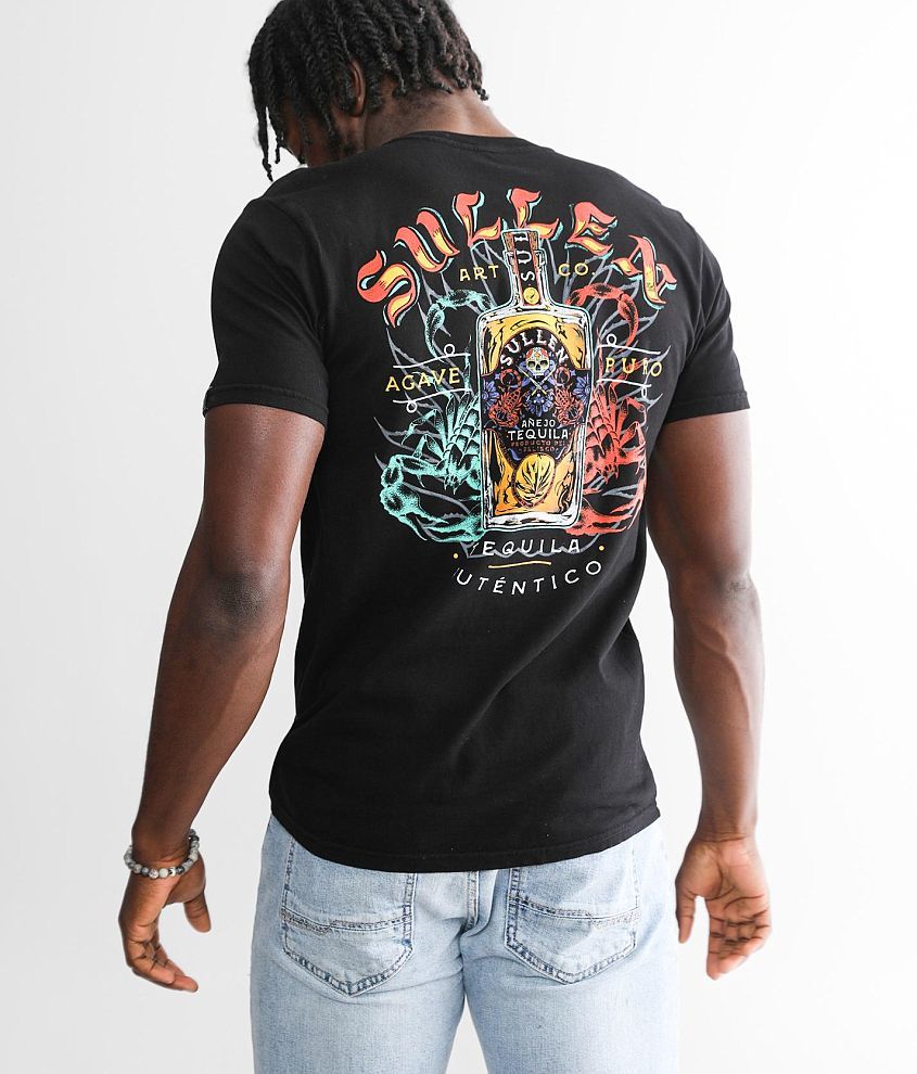 Sullen Tequila Sunrise TShirt Men's TShirts in Jet Black Buckle
