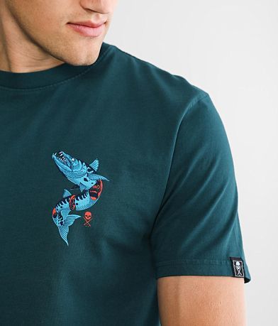Sullen Cuda Deep Teal T-Shirt MISC_DETAIL_1