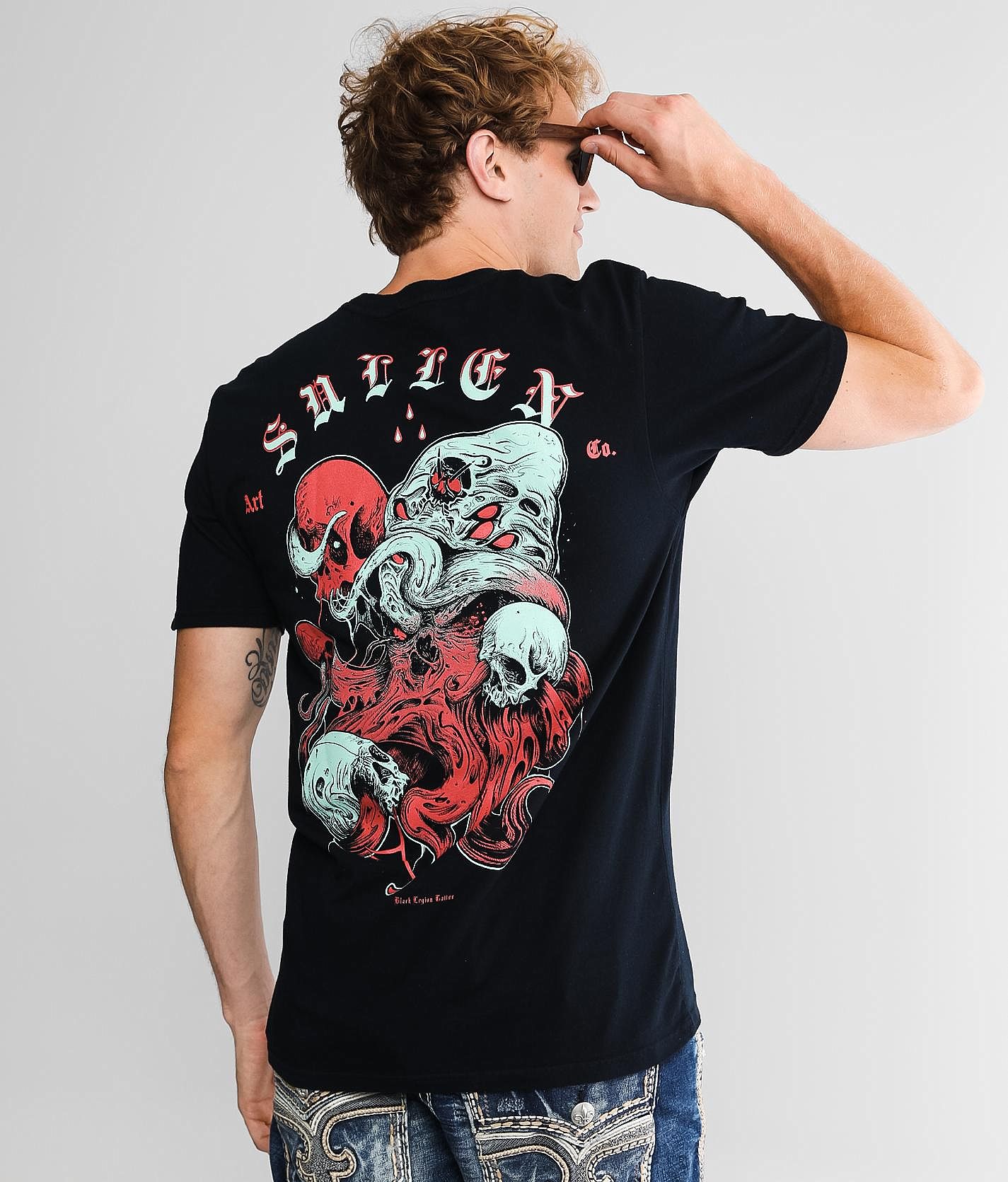 Sullen Black Legion T-Shirt - Men's T-Shirts in Obsidian | Buckle