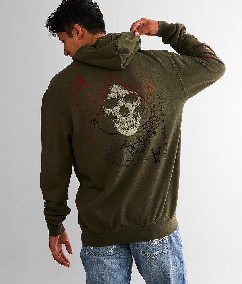 Sullen Drawing Dead Hooded Sweatshirt front view