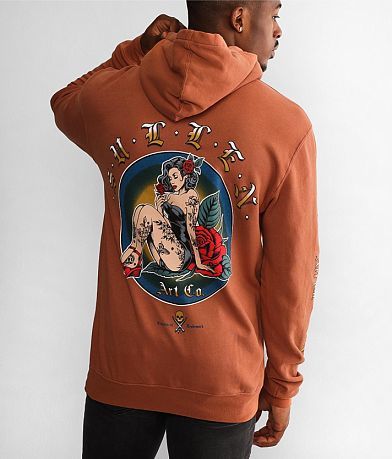 Sullen One Rose Hooded Sweatshirt BACK