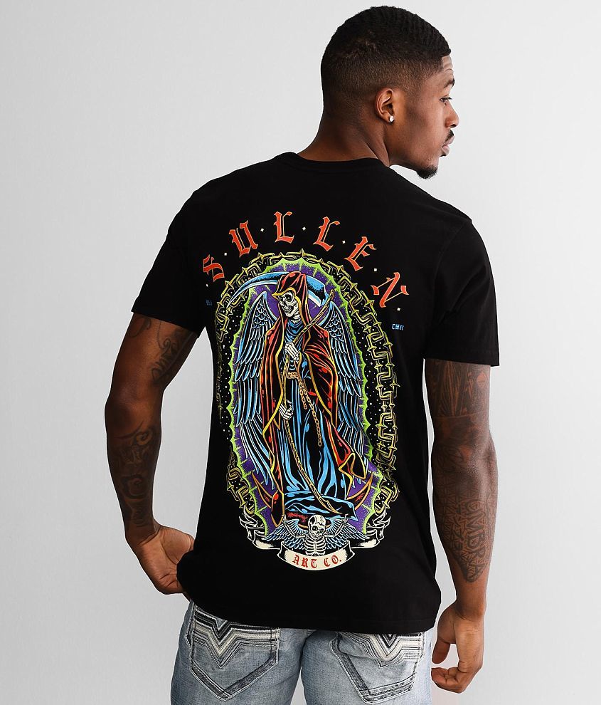 Sullen Angel Of Death T-Shirt - Men's T-Shirts in Jet Black | Buckle