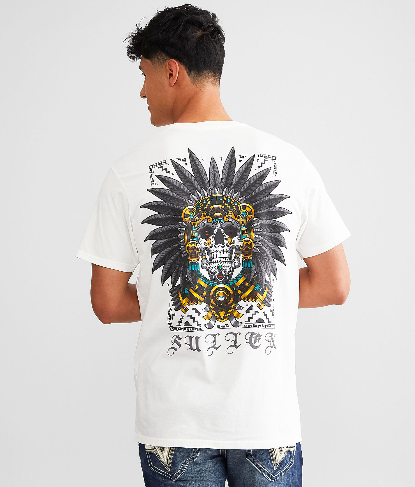 Sullen Priest Warrior T-Shirt - Men's T-Shirts in Antique White