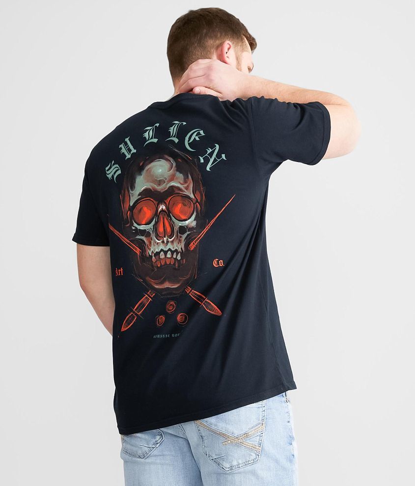 Sullen Glow Skull T-Shirt front view