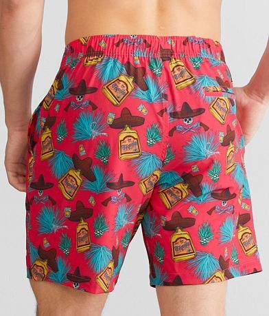Sullen Tequila Stretch Swim Trunks back view