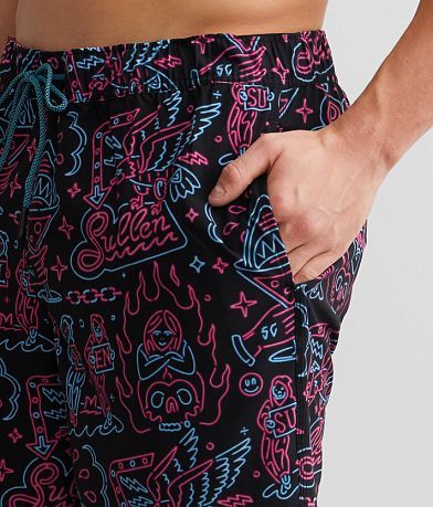 Sullen Neon Signs Stretch Swim Trunks MISC_DETAIL_1