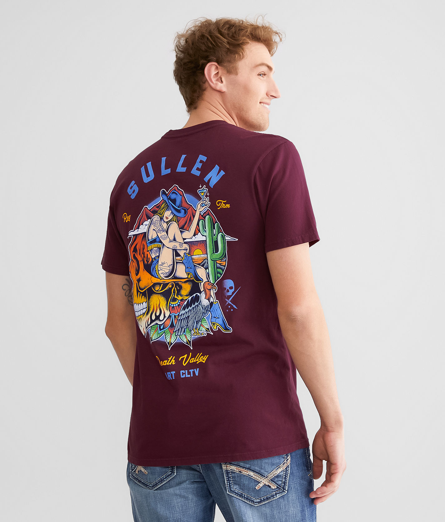 Sullen Death Valley T-Shirt - Men's T-Shirts in Tawny Port | Buckle