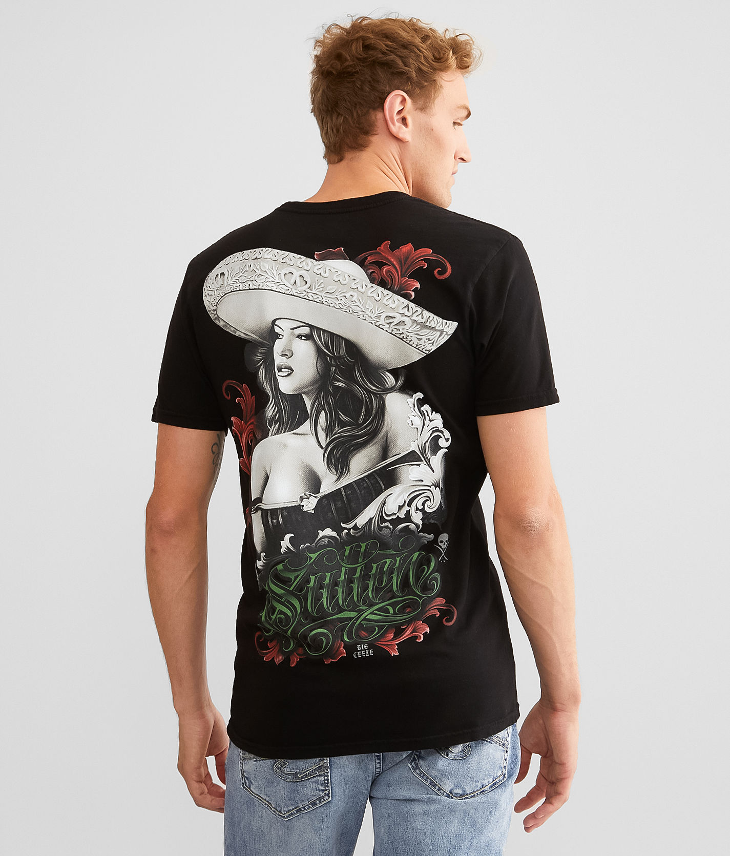 Sullen Big Ceeze T-Shirt - Men's T-Shirts in Jet Black | Buckle