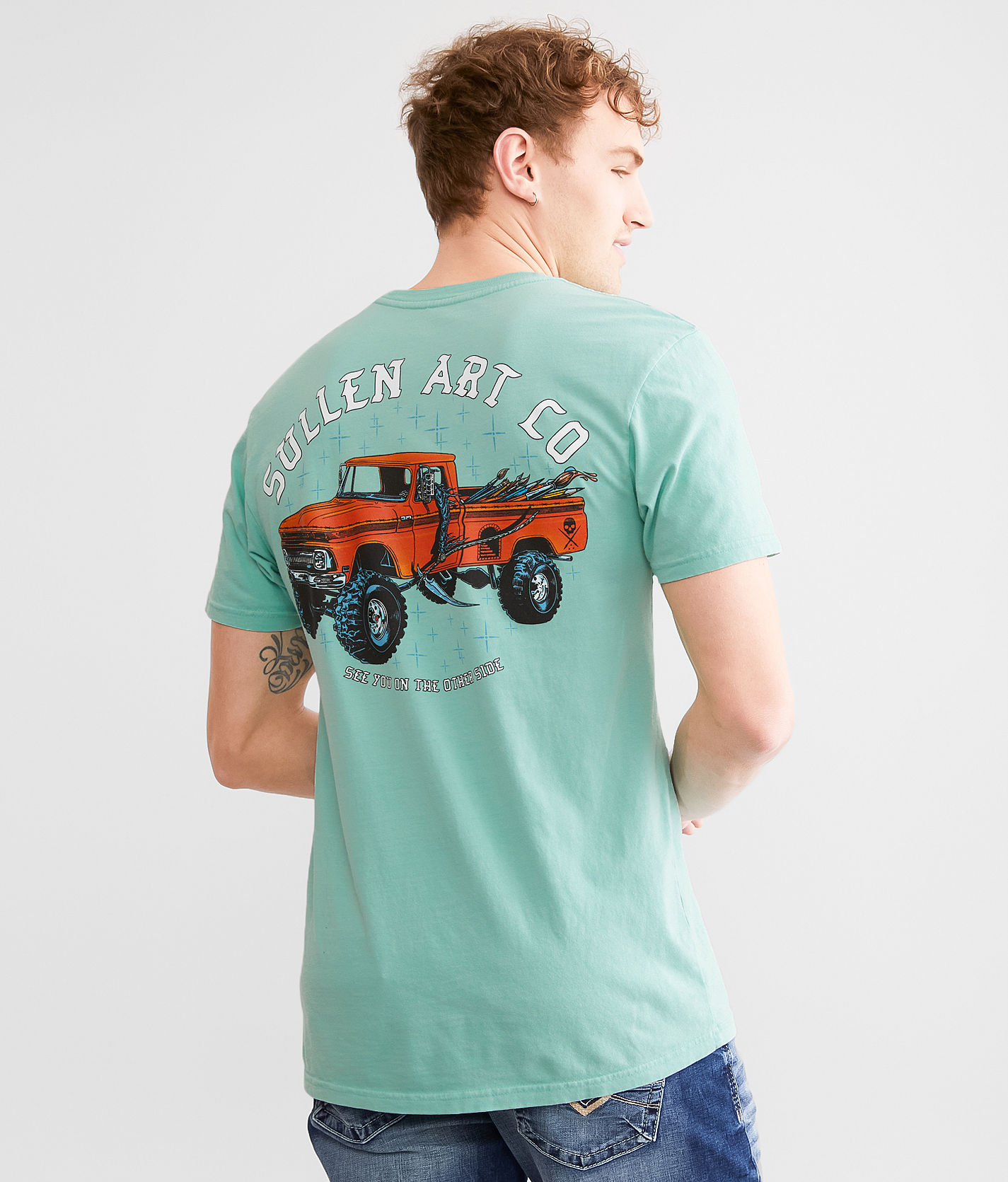 Sullen Lifted T-Shirt - Men's T-Shirts in Ocean Wave | Buckle