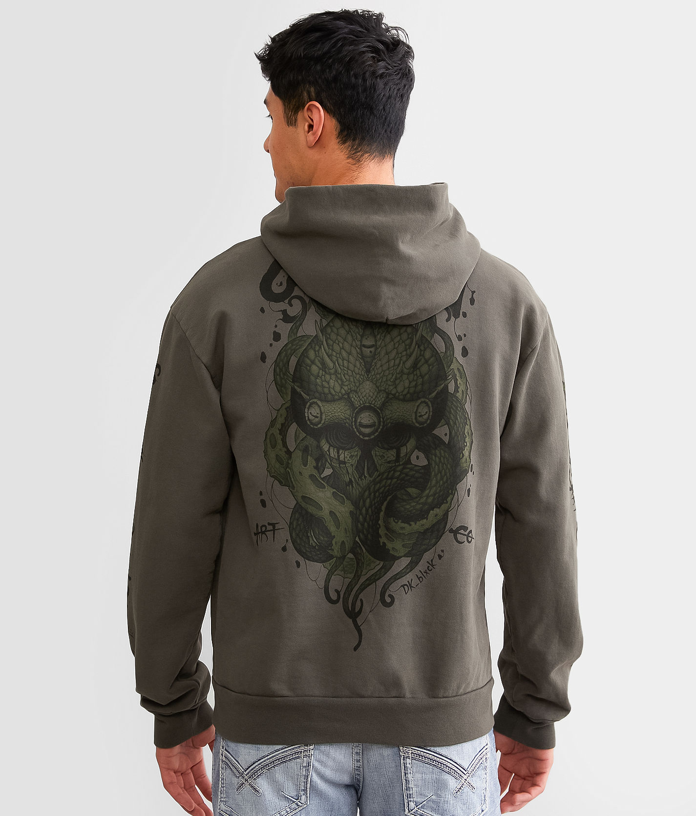 Sullen Black Octopus Hooded Sweatshirt - Men's Sweatshirts in