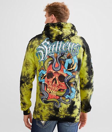 Sullen Red Skull Hooded Sweatshirt front view