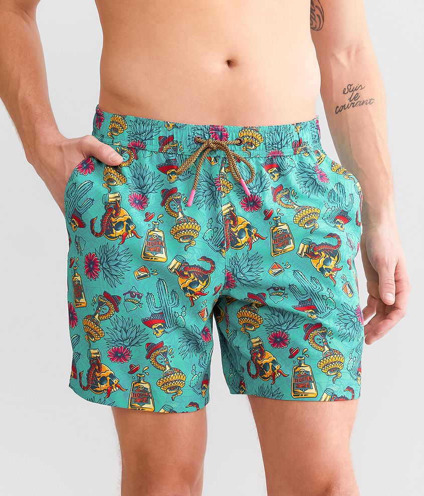 Sullen Tequila Pardy Stretch Swim Trunks