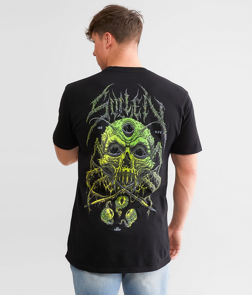 Sullen Creep Badge T-Shirt front view