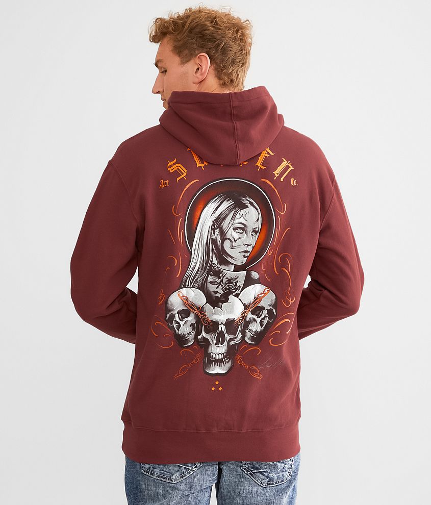 Sullen Cody Clown Hooded Sweatshirt front view