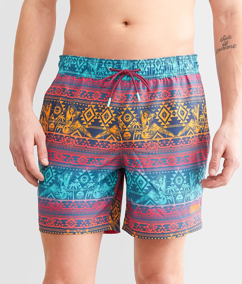 Sullen Azteca Beach Club Swim Trunks