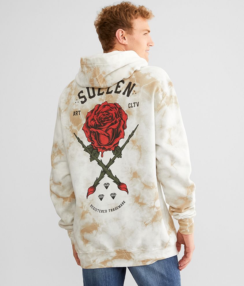 White sweatshirt with discount roses