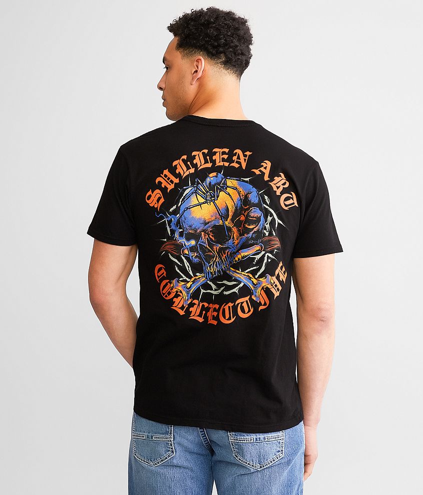 Sullen Boldest Scratch T-Shirt - Men's T-Shirts in Jet Black | Buckle