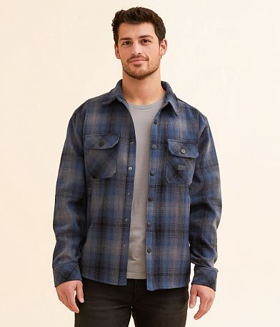 Sullen Mason Plaid Flannel Shacket front view