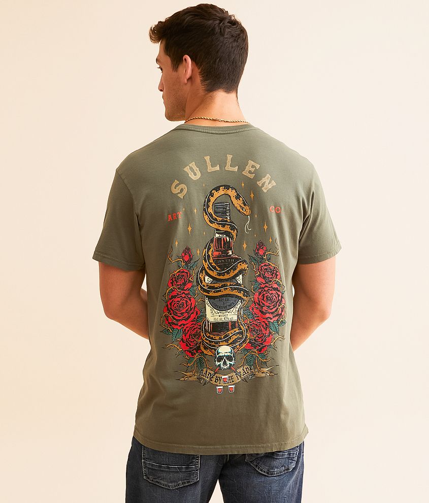 Sullen Whiskey Bottle T-Shirt front view