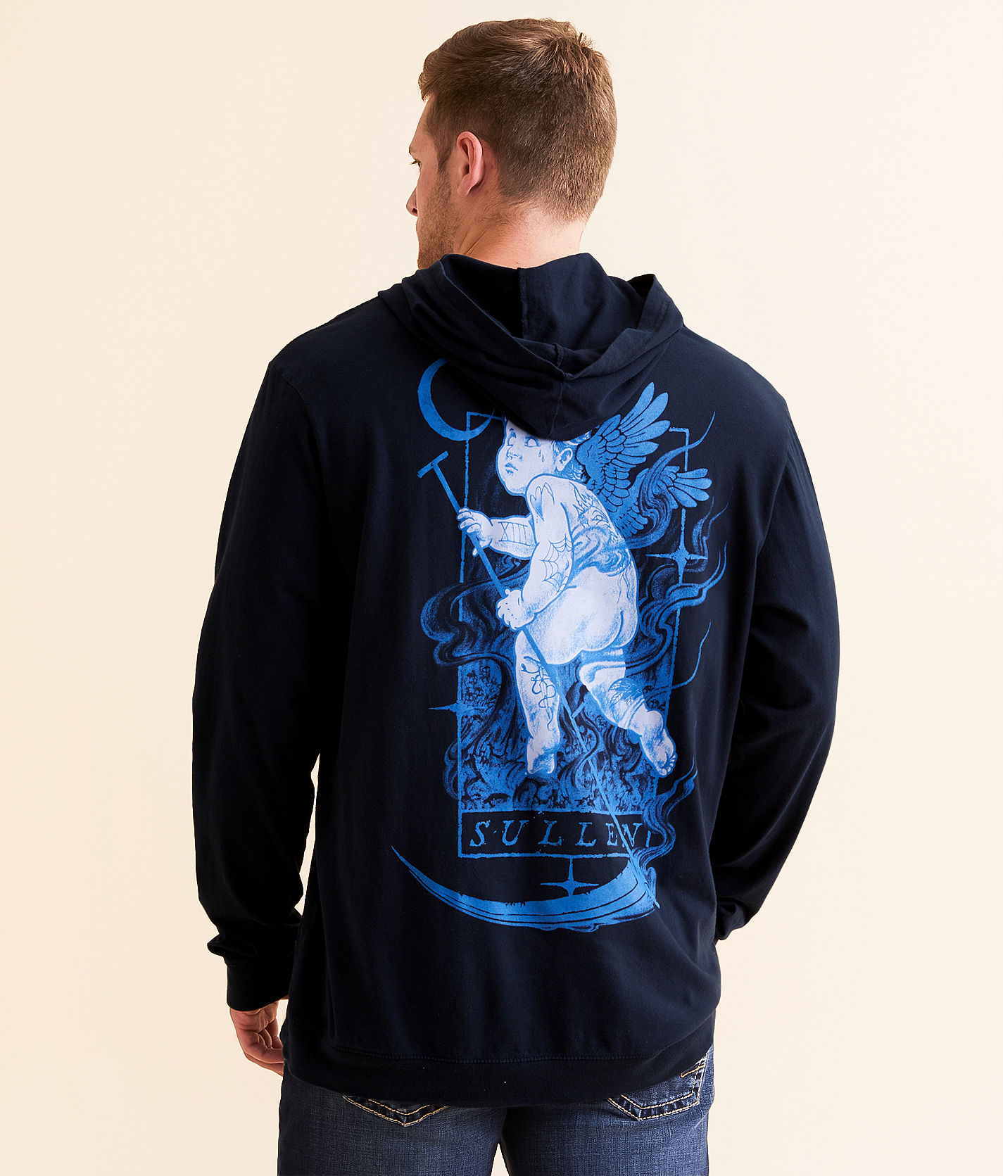 Sullen Death Angel Hoodie - Men's Sweatshirts in Obsidian | Buckle