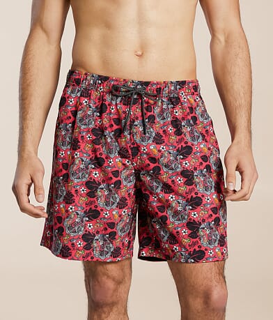 Sullen Shark Bite Stretch Swim Trunks front view