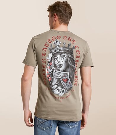 Sullen Queen Of Hearts T-Shirt front view