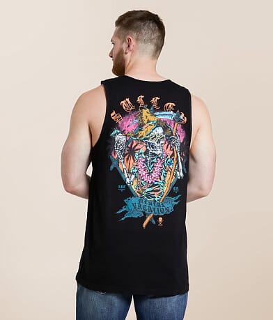 Sullen Mental Vacay Tank Top front view