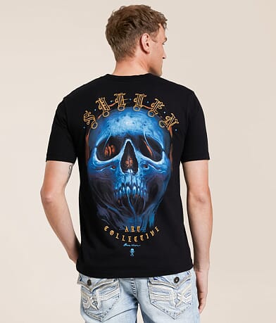 Sullen Blhur Skull T-Shirt front view