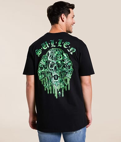 Sullen Melting Skulls T-Shirt front view