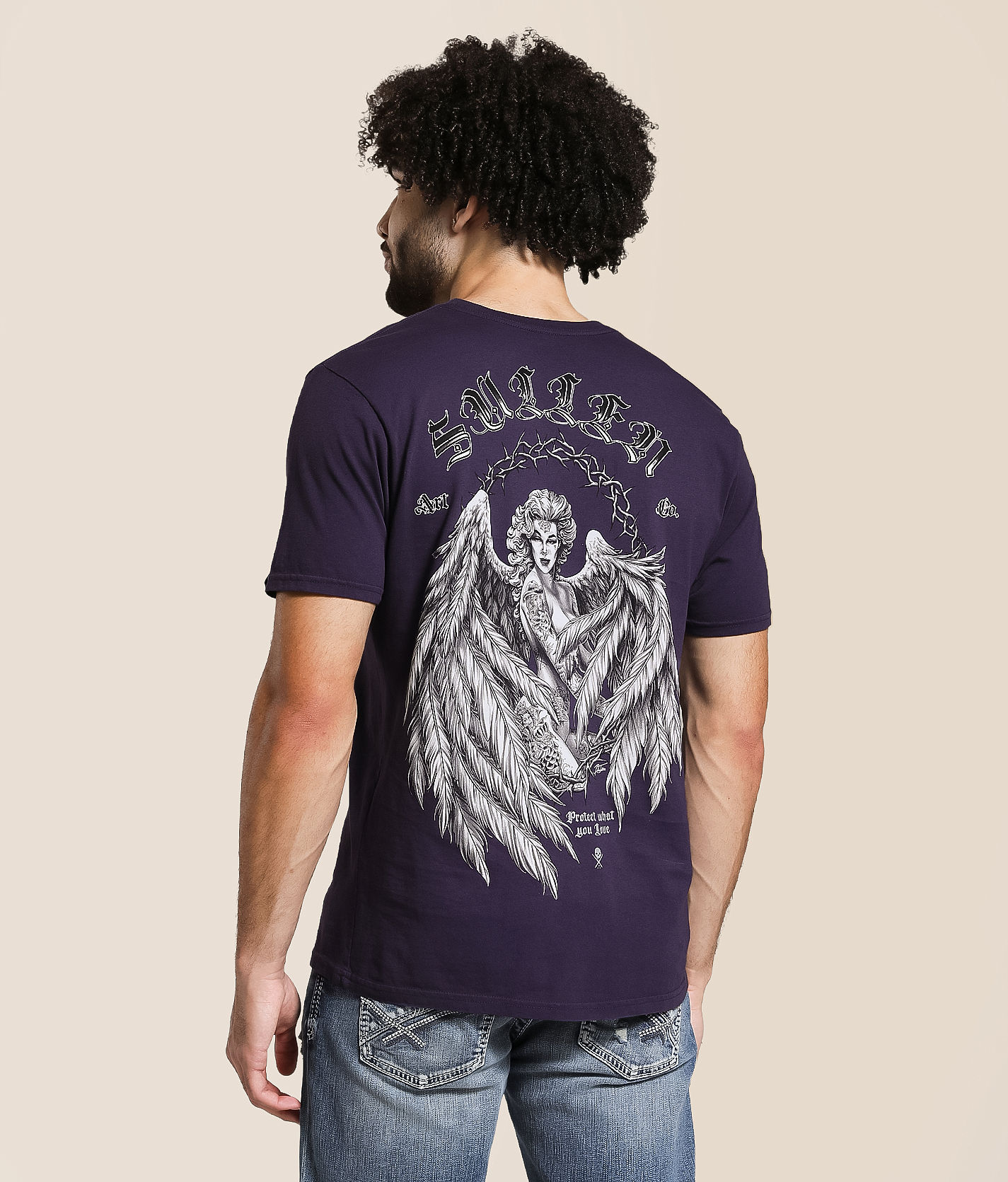 Sullen Thorne Angel T-Shirt - Men's Graphic T-Shirts in Nightshade