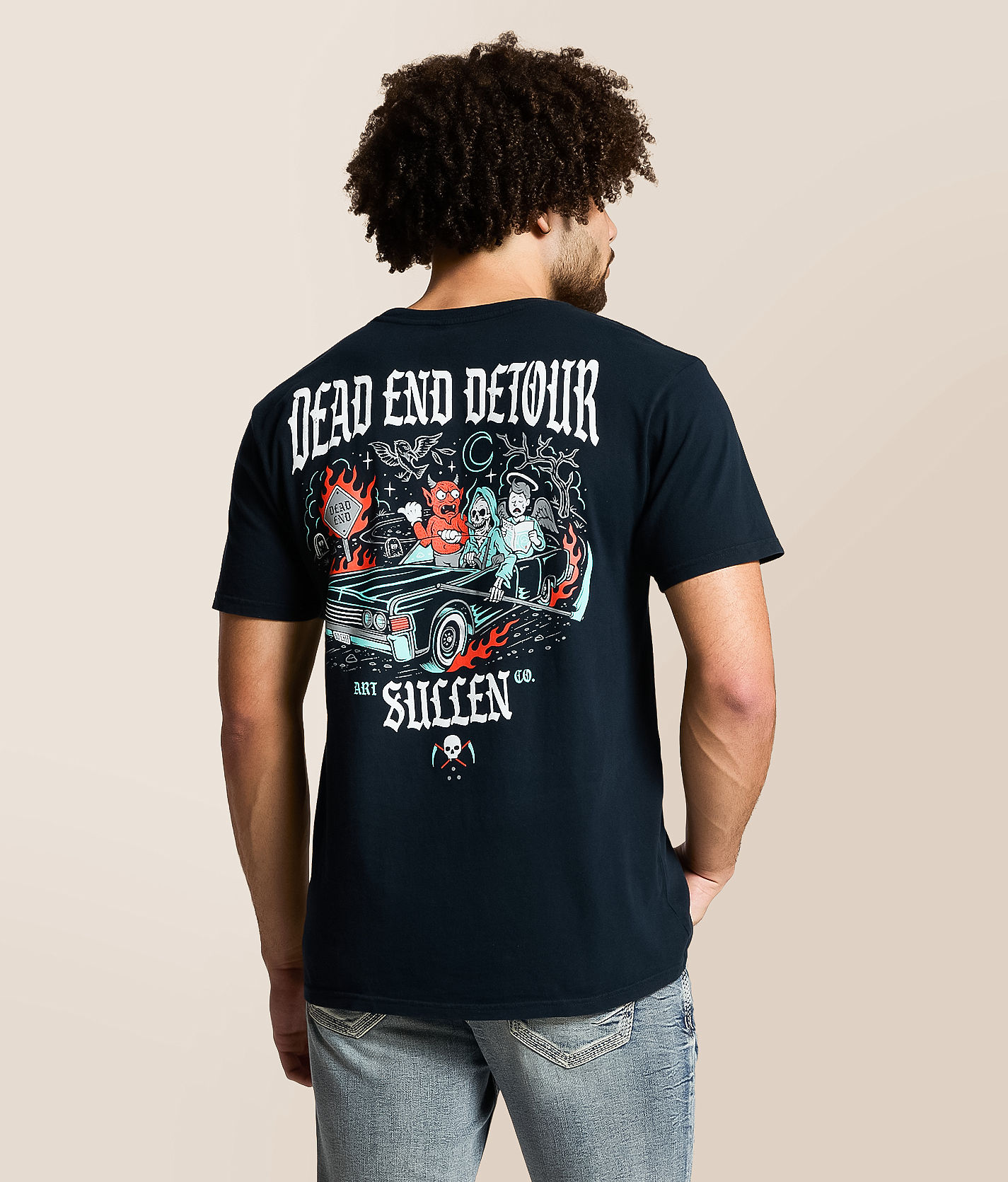Sullen Dead End Detour T-Shirt - Men's Graphic T-Shirts in