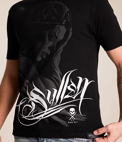 Sullen Fallen T-Shirt - Men's Graphic T-Shirts in Jet Black | Buckle