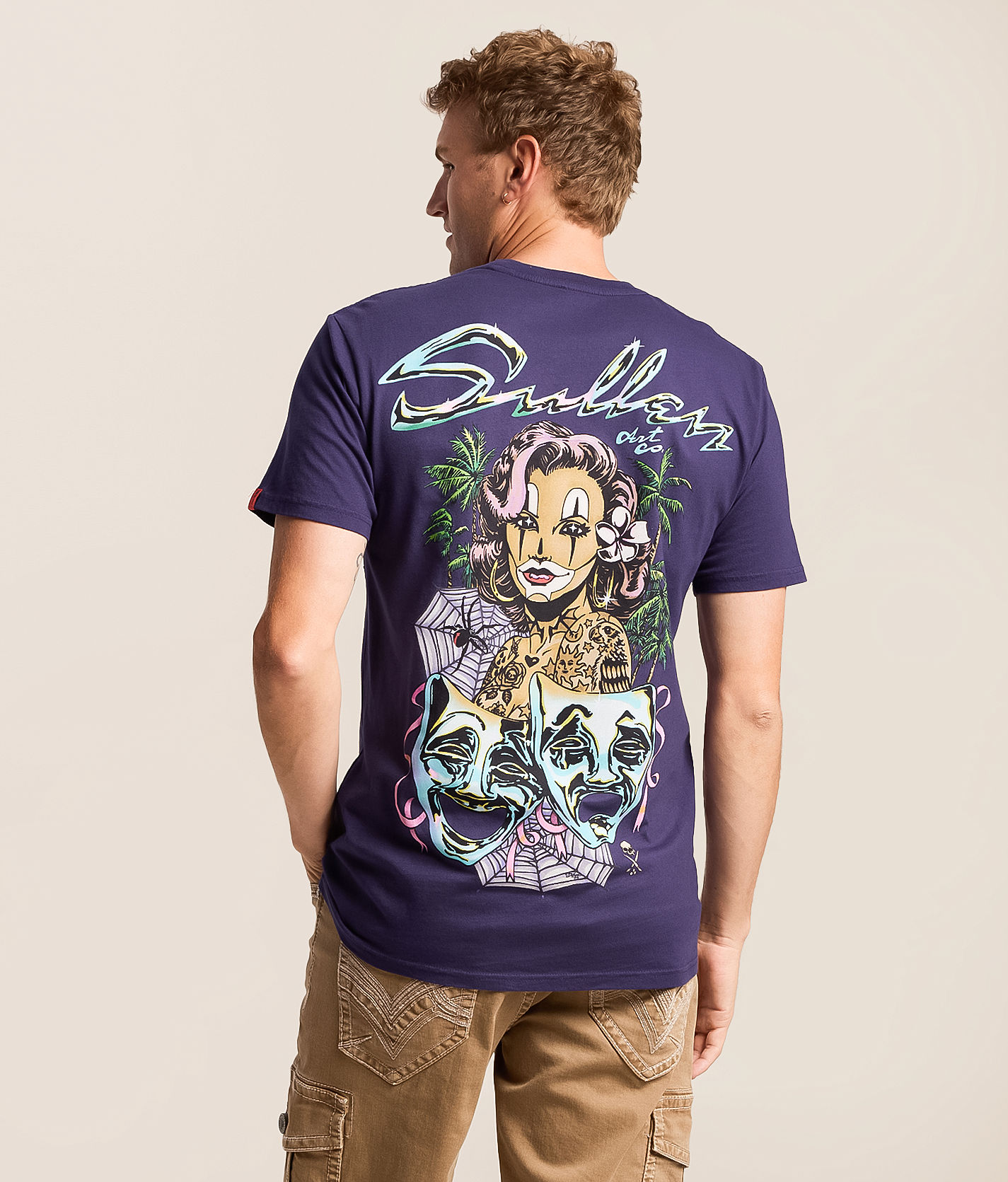 Sullen Tragedy T-Shirt - Men's Graphic T-Shirts in Astral Aura