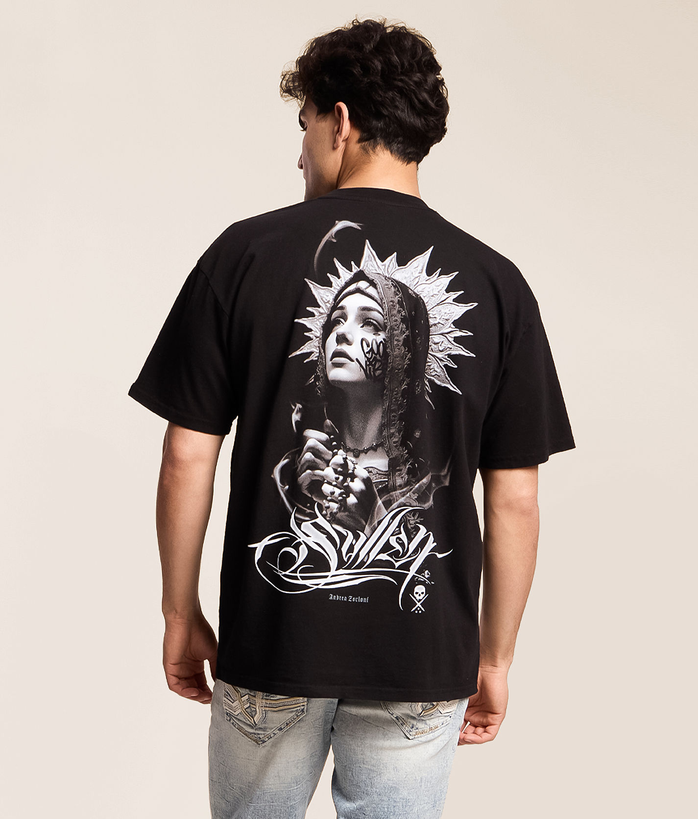 Neil Barrett Archive レイヤードTシャツ sullen Sullen Zorloni T-Shirt - Men's Graphic T-Shirts in Jet Black | Buckle