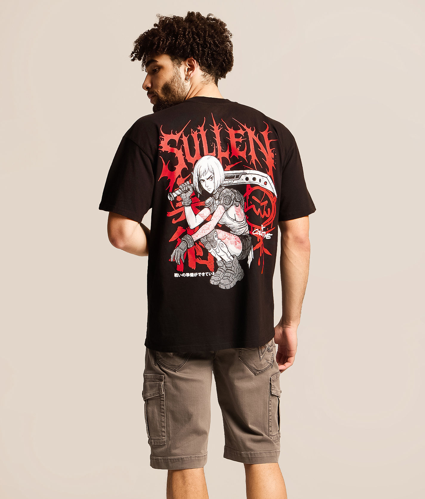 Sullen Tattoo Ronin T-Shirt - Men's Graphic T-Shirts in Jet Black